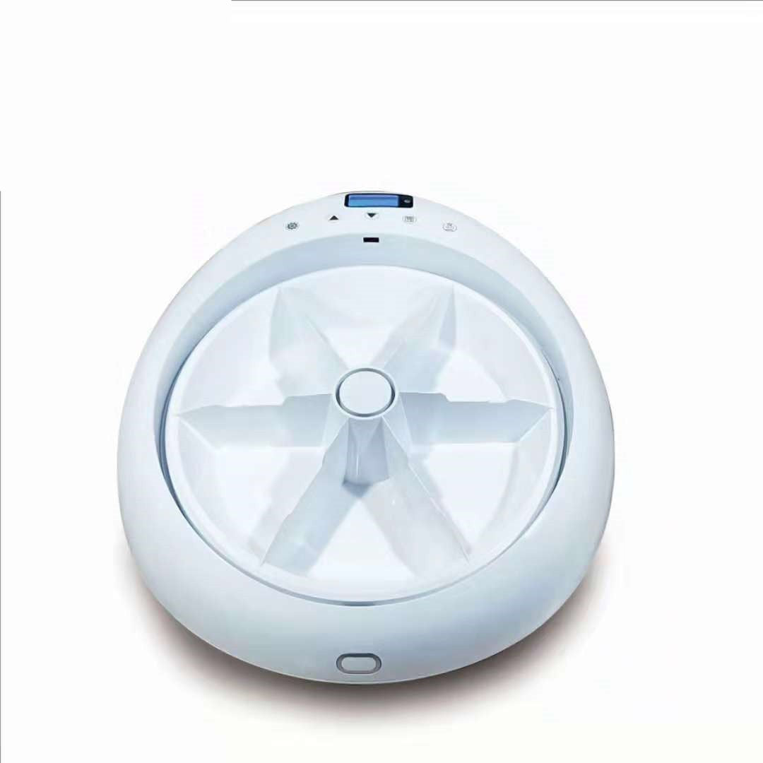New Automatic Pet Feeder Intelligent Feeding 6-Meal Timing And Quantitative Led Blue Light Display Anti Pinch Foot