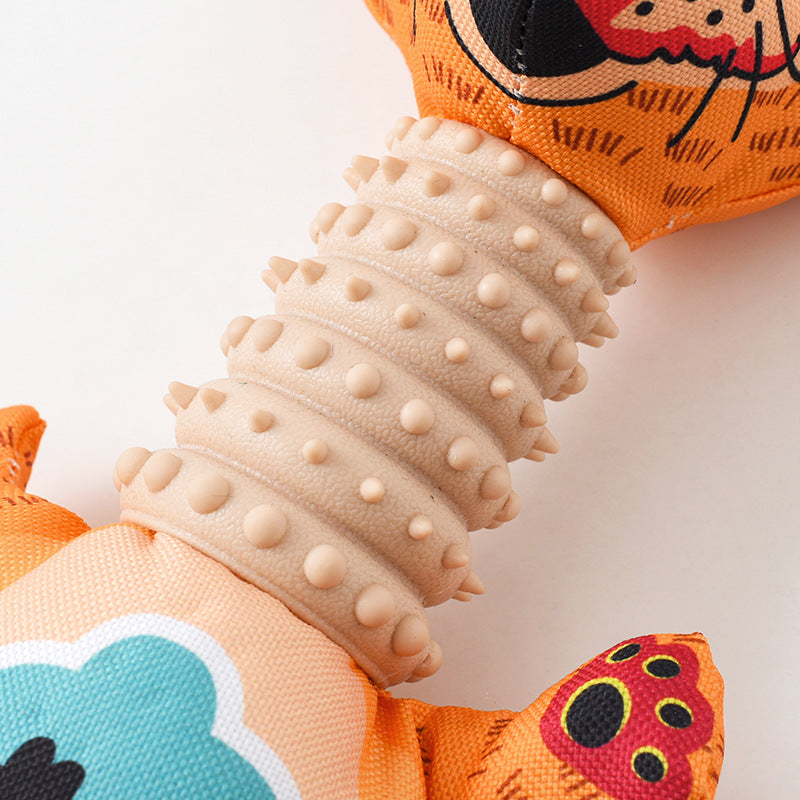 Pet Toy Oxford Cloth Cartoon Dog Molar Toy Cute Animal Shape Sounding Toy Pet Supplies