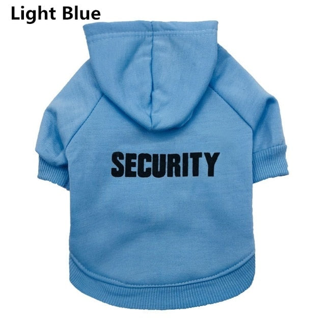 Security Cat Clothes Pet Cat Coats Jacket Hoodies For Cats Outfit Warm Pet Clothing Rabbit Animals Pet Costume