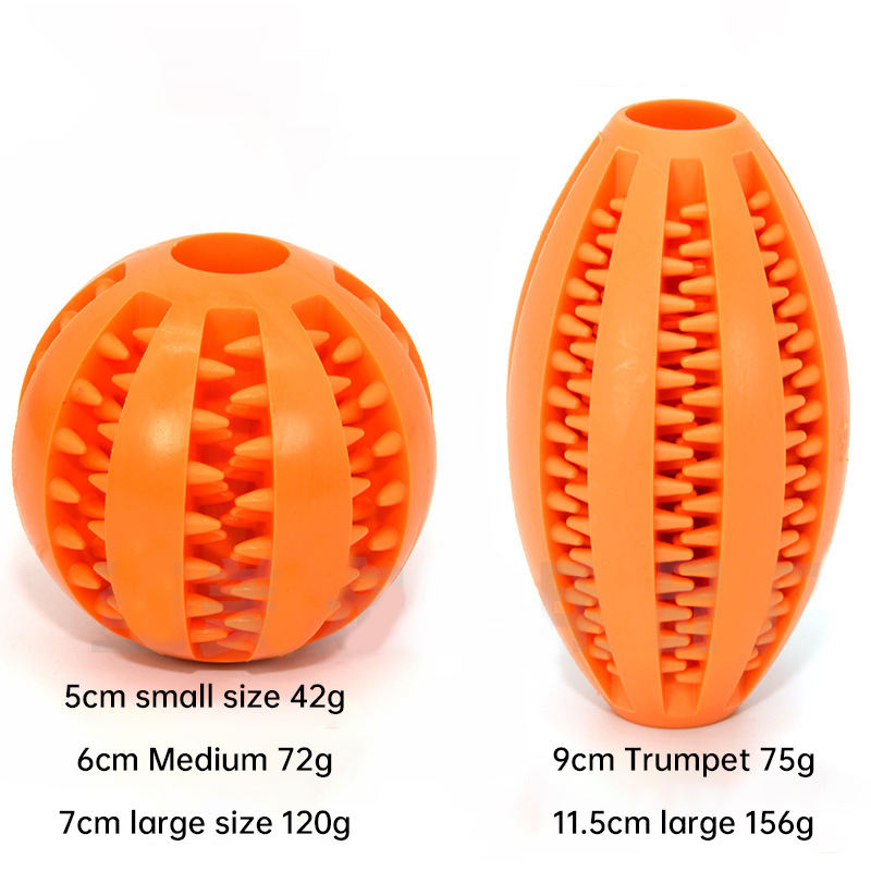 Dog Tooth Grinding Ball Pet Feeding Ball Toy Ball Spill Ball Pet Educational Toy Bite Resistant Tooth Grinding Tooth Cleaning