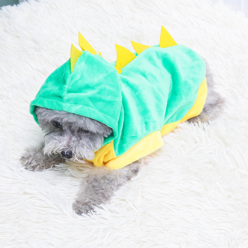 Funny Dinosaur Costume Pet Clothes Teddy Clothes Dog Clothes Cat Pet Supplies