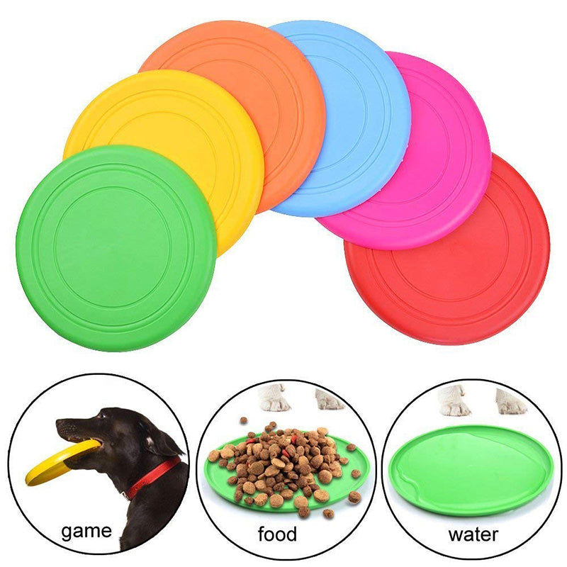 Pet Toy Dog Frisbee Pet Interactive Training Frisbee Floating Water Bite Resistant Soft Frisbee Pet Supplies