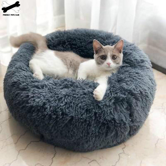 Pet Dog Bed Comfortable Donut Cuddler Round Dog Kennel Ultra Soft Washable Dog and Cat Cushion Bed