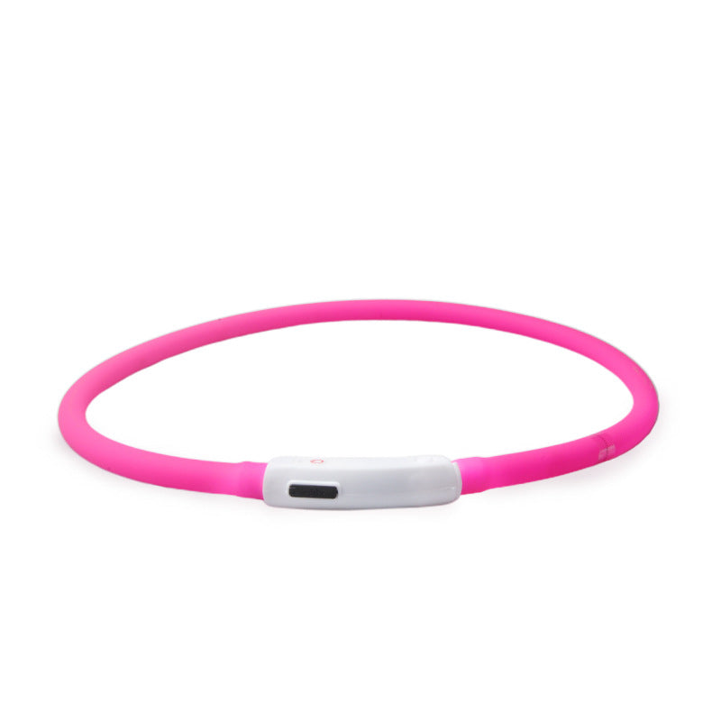 Pet Products Can Be Freely Cut Usb Rechargeable Silicone Led Luminous Dog Collar