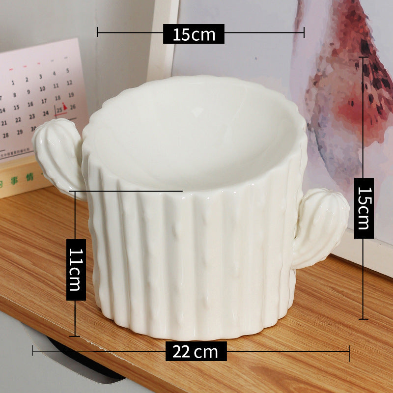 Cat Bowl Ceramic Protection Cervical Vertebra High Leg Dog Bowl Cat Double Bowl Anti Overturn Pet Drinking Bowl