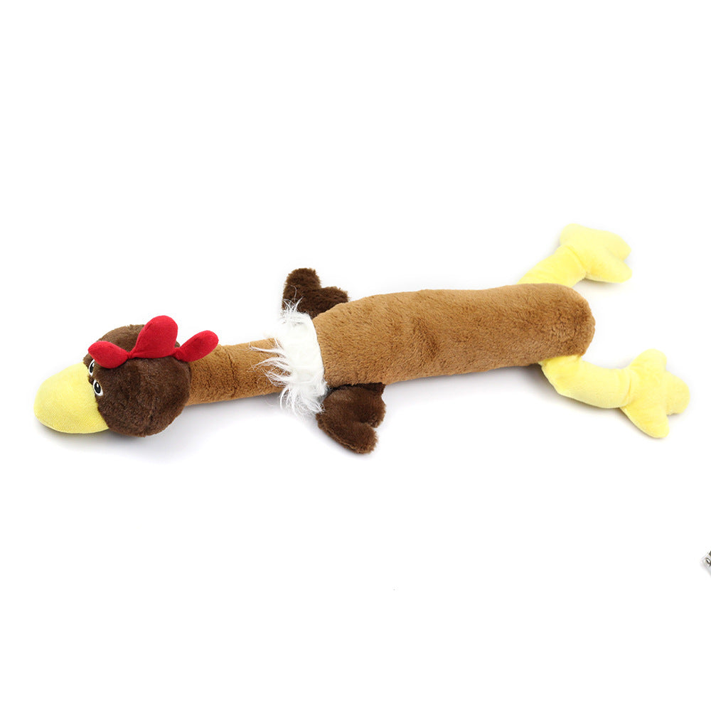 New Pet Toy Plush Sounding Turkey Dog Bite Resistant Toy Simulation Pet Supplies