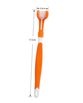 Three Sided Pet Toothbrush