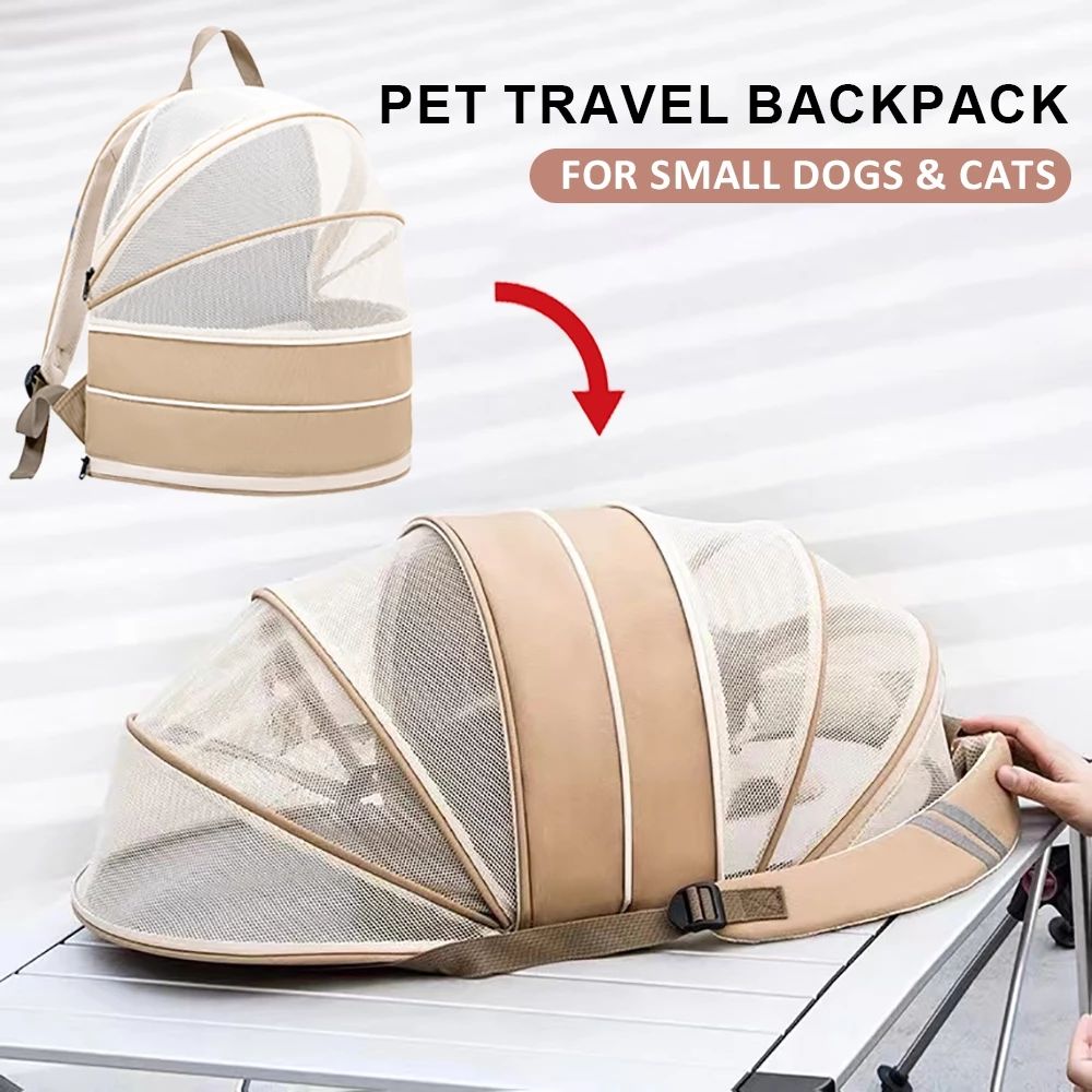 Cat Bag Expandable Out Portable School Bag Cat Cage Shoulder Backpack Pet Bag Summer Breathable Cat Out Backpack