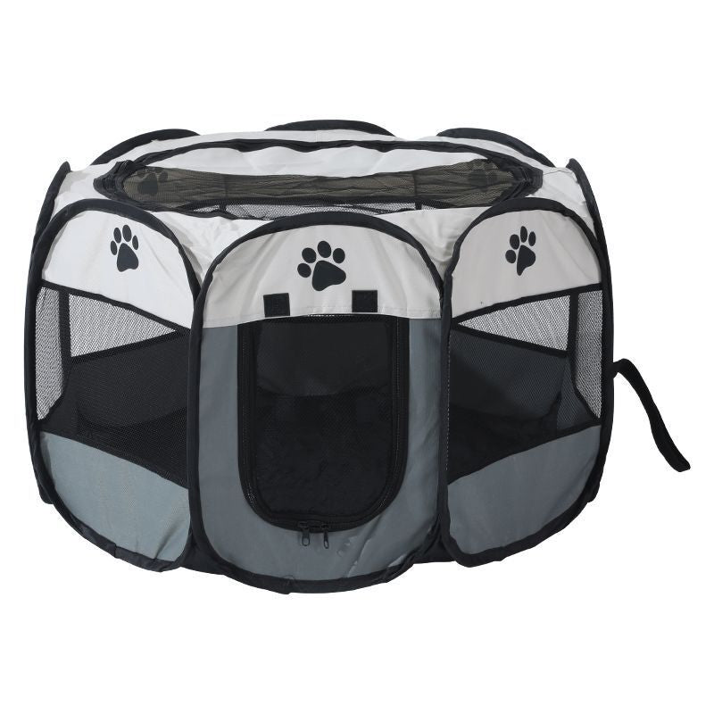 Octagon Pet Fence Pet Tent Oxford Buneng Foldable Dog Cage Dog Pussy Delivery Room Dog House Cat House