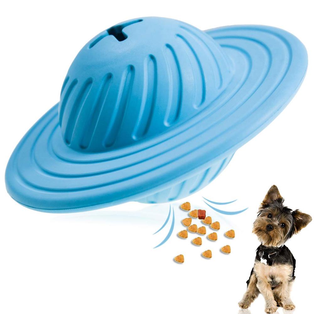 New Dog Toy Ball Pet Supplies Tooth Grinding Toy Natural Rubber Frisbee Cat and Dog Toy Food Leakage Device