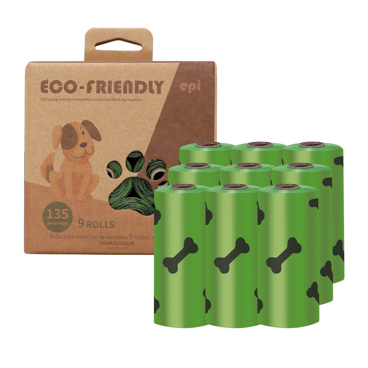 EPI Degradable Poop Bag Dog Goes Out To Pick Up Poop Bag Dispenser Boxed Poop Bag Pet Garbage Bag