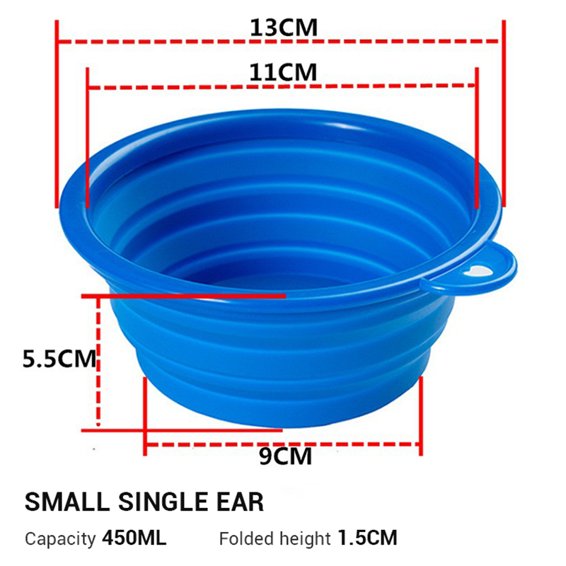 Small Silicone Dog Bowl Travel Folding Dog Bowl Tpe Pet Folding Bowl Outdoor Portable Dog Bowl