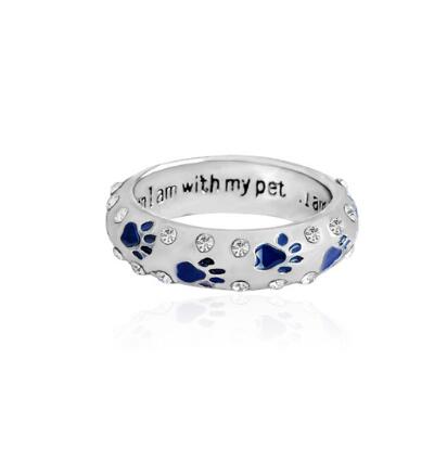 Pet Dog paw Simple Jewelry Ring