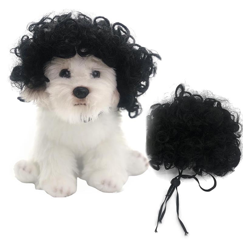 Pet Wig Set Dog Wig Cospaly Props Pet Headwear Dog Headwear Changing Suit