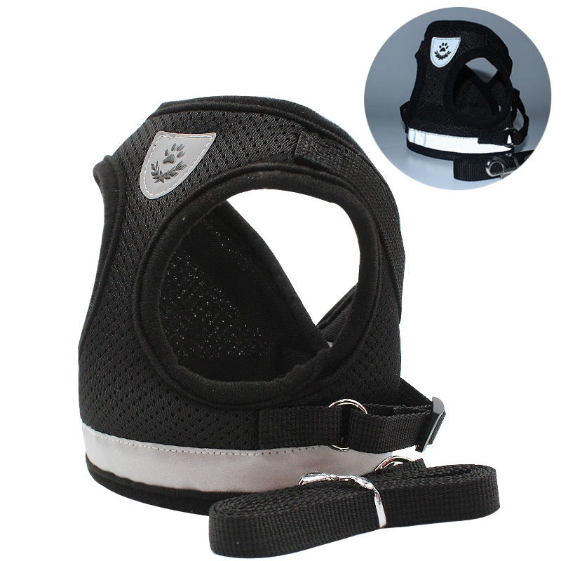 The New Pet Chest Strap Undershirt Dog Leash Reflective Breathable Dog Rope Pet Supplies