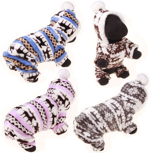 New Winter Pet Coat Teddy Cotton Coat Deer Sweater Pet Clothing Dog Clothing Winter