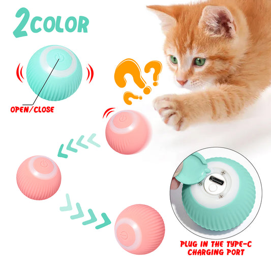 Gravitational Intelligent Rolling Ball Cat Ball Electric Cat Ball Cat Mint Sound Grinding Teeth Anti Bite Ball