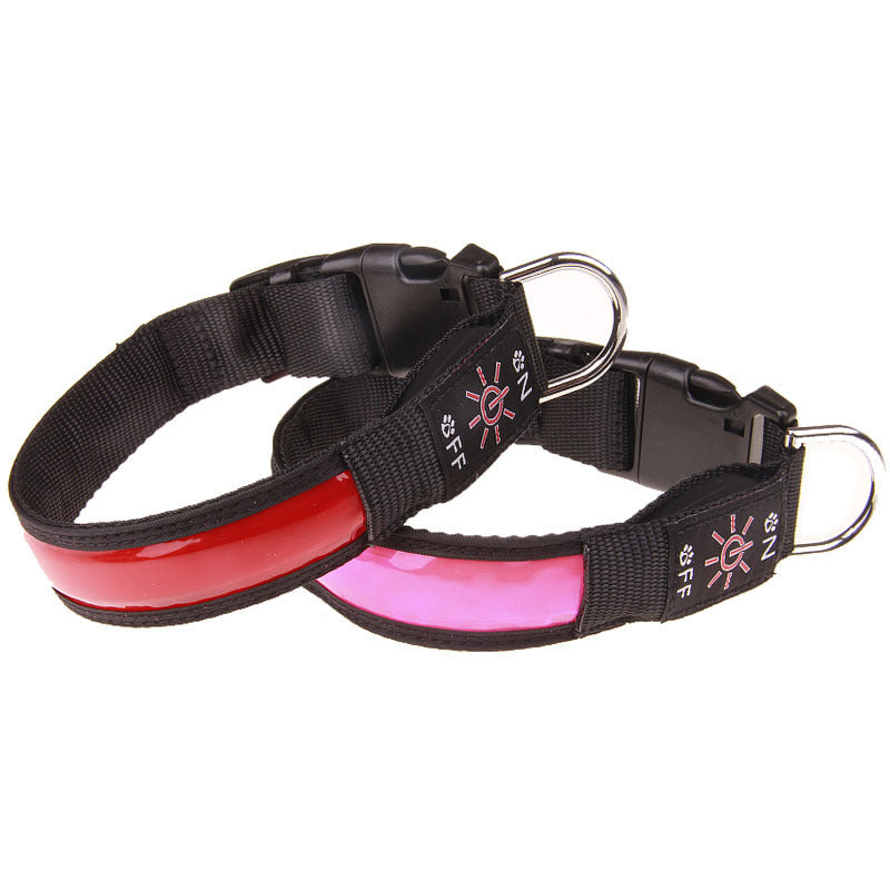 Usb Reflective Leather Luminous Collar Led Lattice Arm With Collar Reflective Lattice Dog Collar Collar Collar Collar Sleeve Can