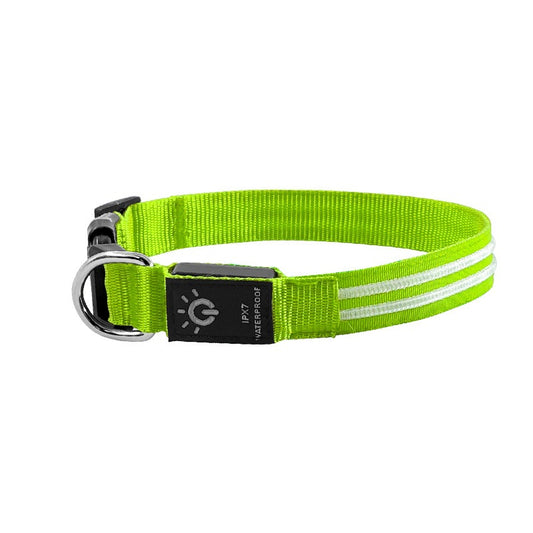 LED Pet Collar Waterproof Luminous Collar Night Walking Dog Flash Luminous Collar USB Charging