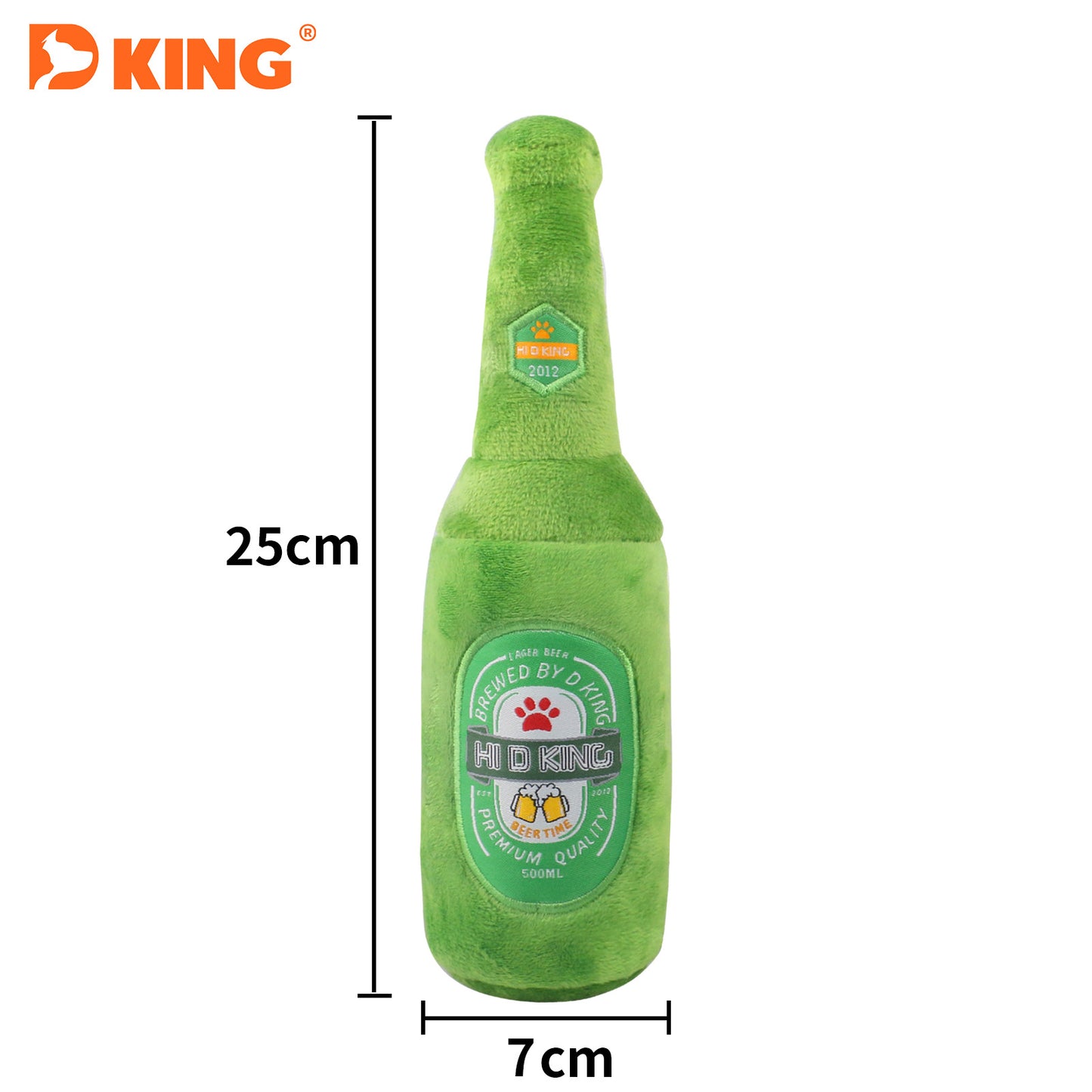 New Squeaking Dog Toy Creative Plush Pet Toy Beer Bottle Beer Cup