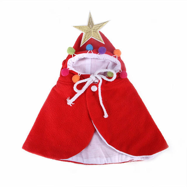 Christmas Pet Party Dressing Cloak Dress Creativity l Hoodie Cat Transform Cloak Dog Cloak