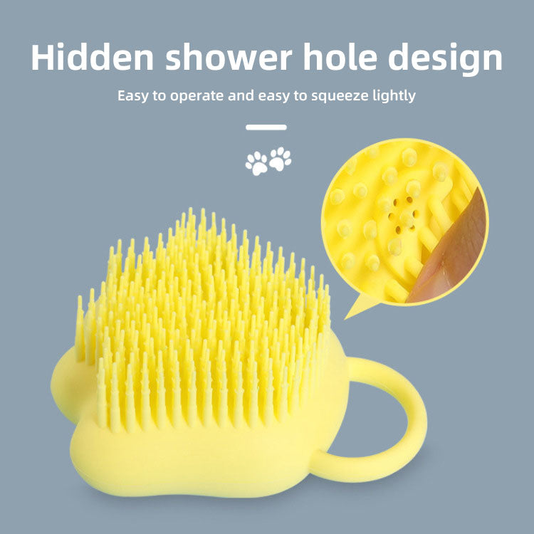 Pet Shower Brush Can Put Bath Gel Massage Brush Pet Cleaning Tools Cat Dog Scrub Brush Bath Brush