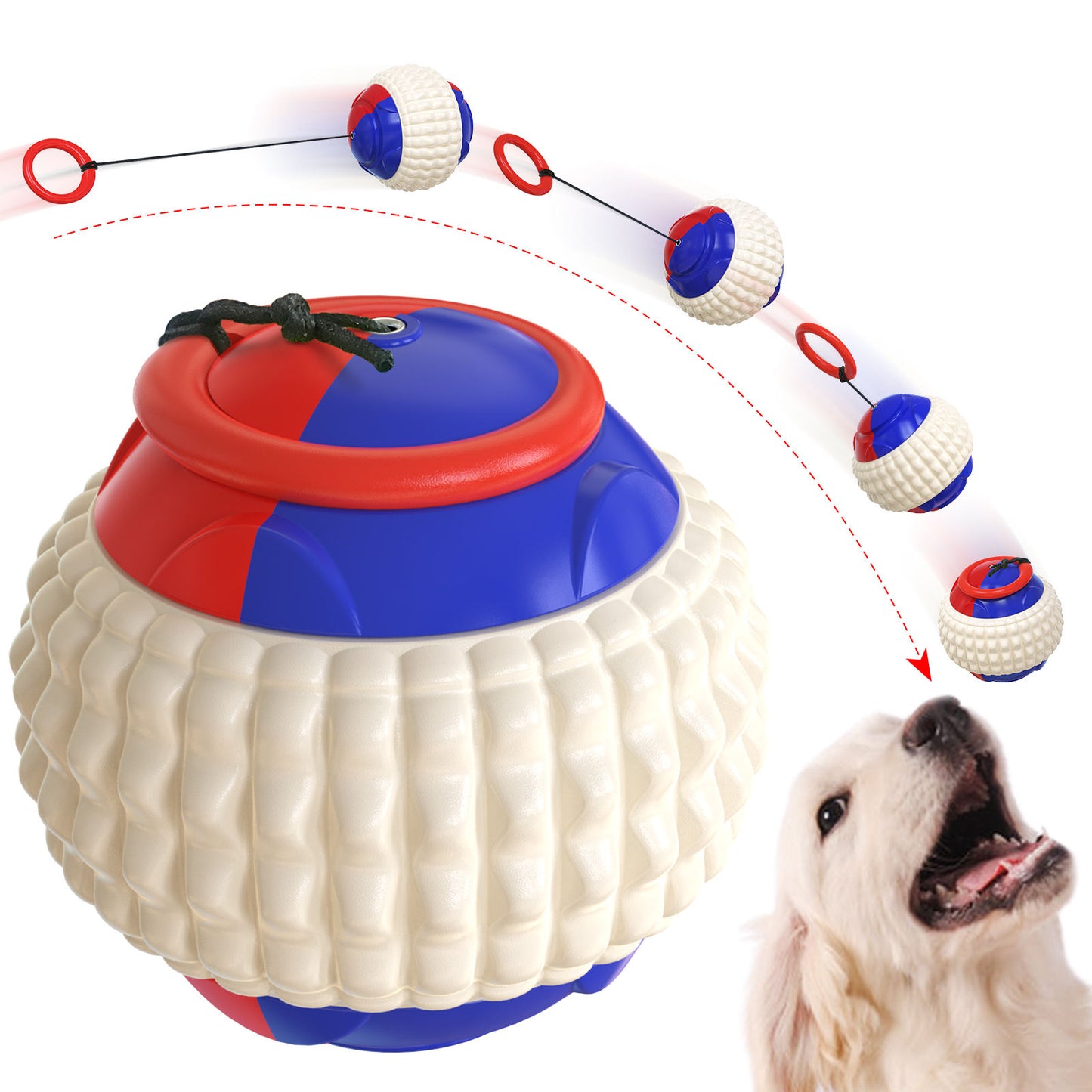 Pet Supplies Training Hand Throwing Ball Molars Bite Resistant Interactive And Fun Dog Toys