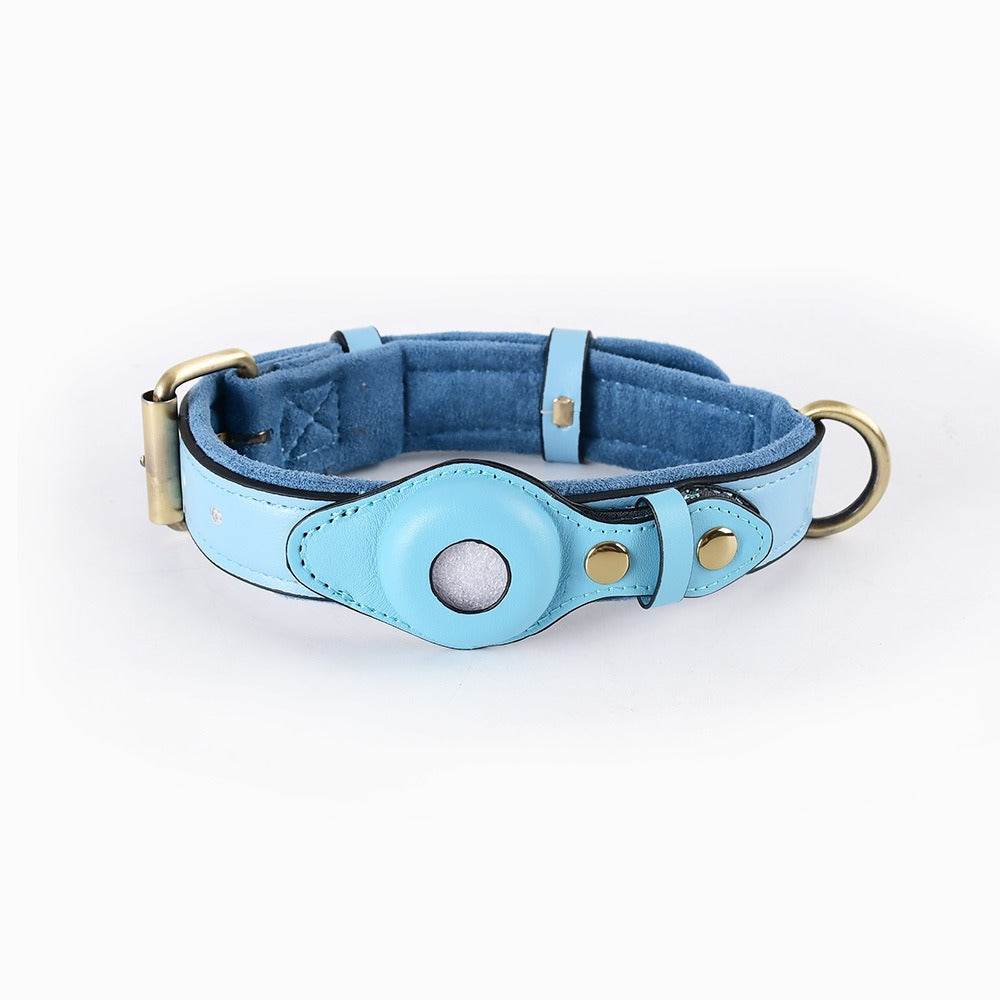 Apple Airtag Dog Collar | Airtag Pet Leather Collar | Pet Maze