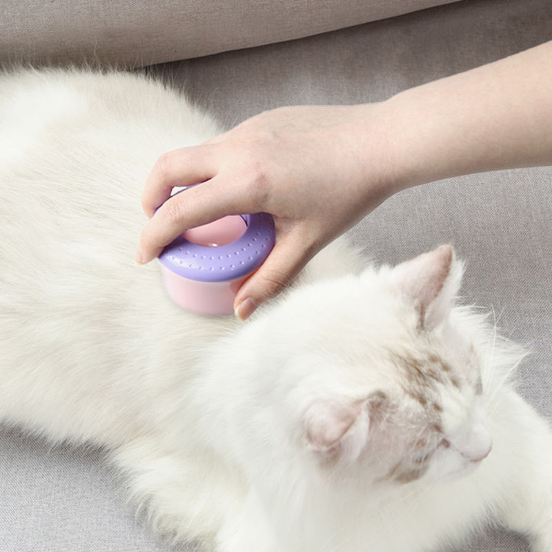 Cat Comb Pudding Hair Removing Comb Pet Kitten Hair Cleaning Brush Press Portable Hair Removing Brush