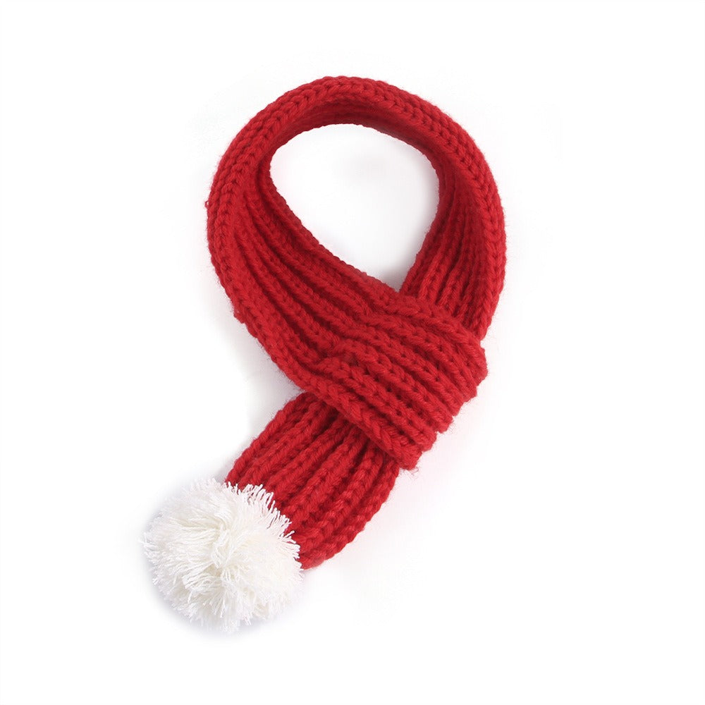 Pet Knitted Christmas Scarf Creative VIP Teddy Scarf Cat Dog Pet Supplies