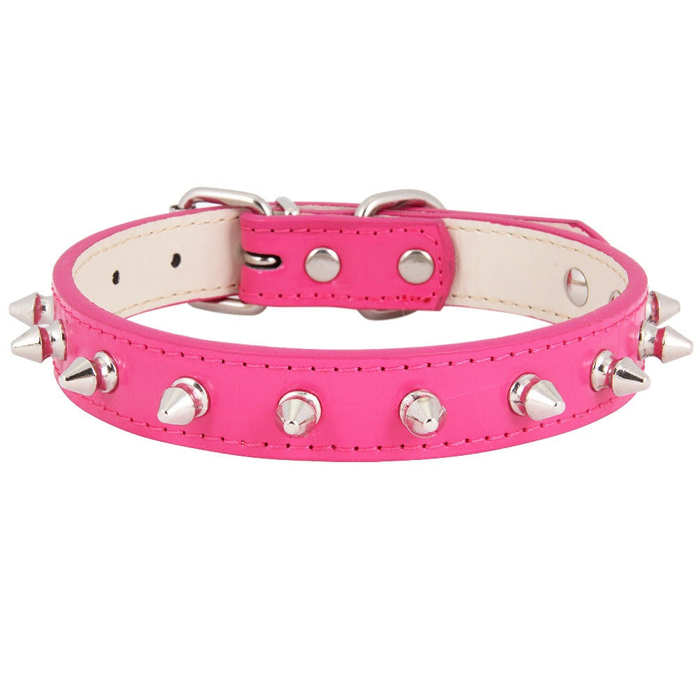 Leather Traction Rope Pet Collar Kitten Collar Ins New Pet Collar