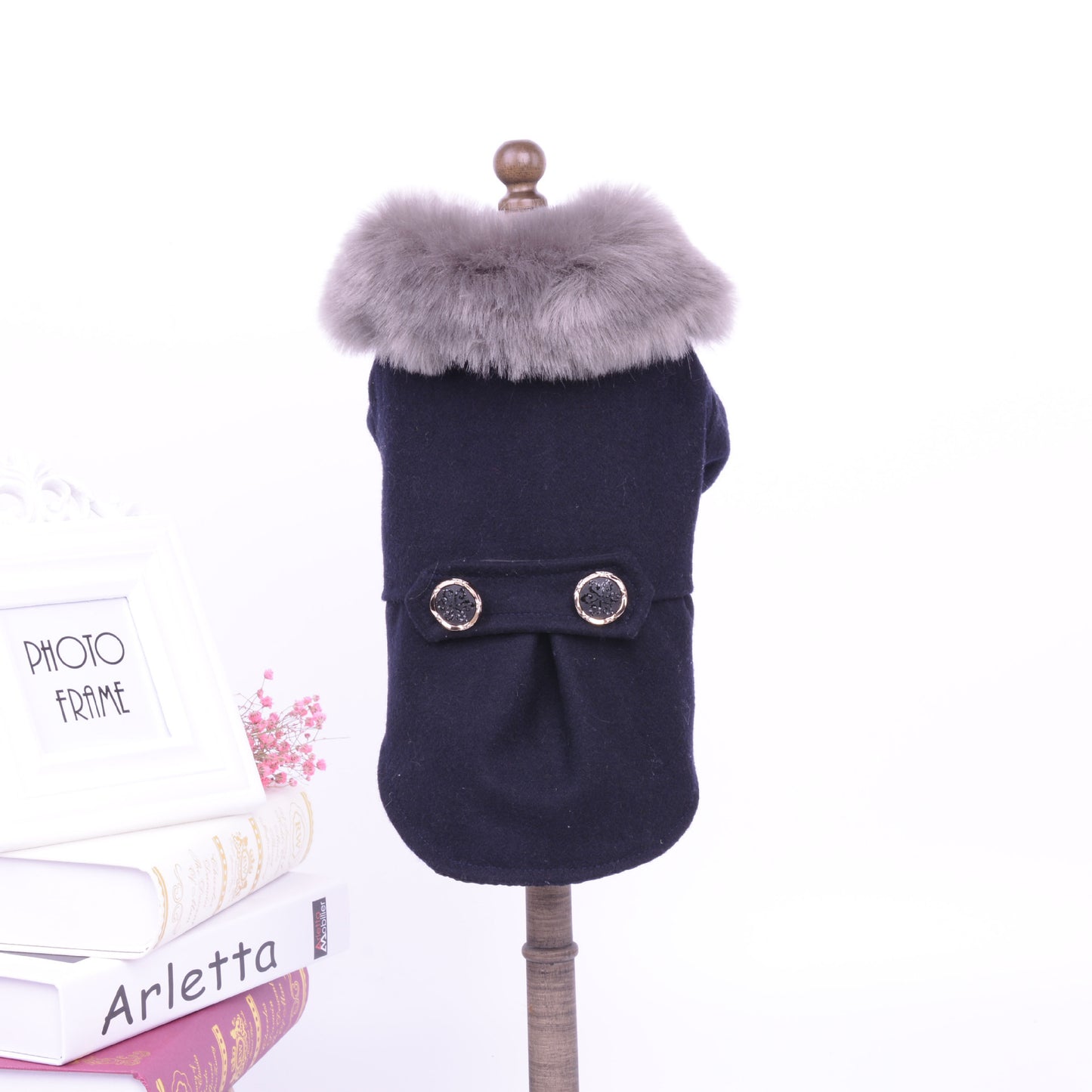 Pet Supplies Clothes Classic Nizi Fur Collar Dog Clothing Coat