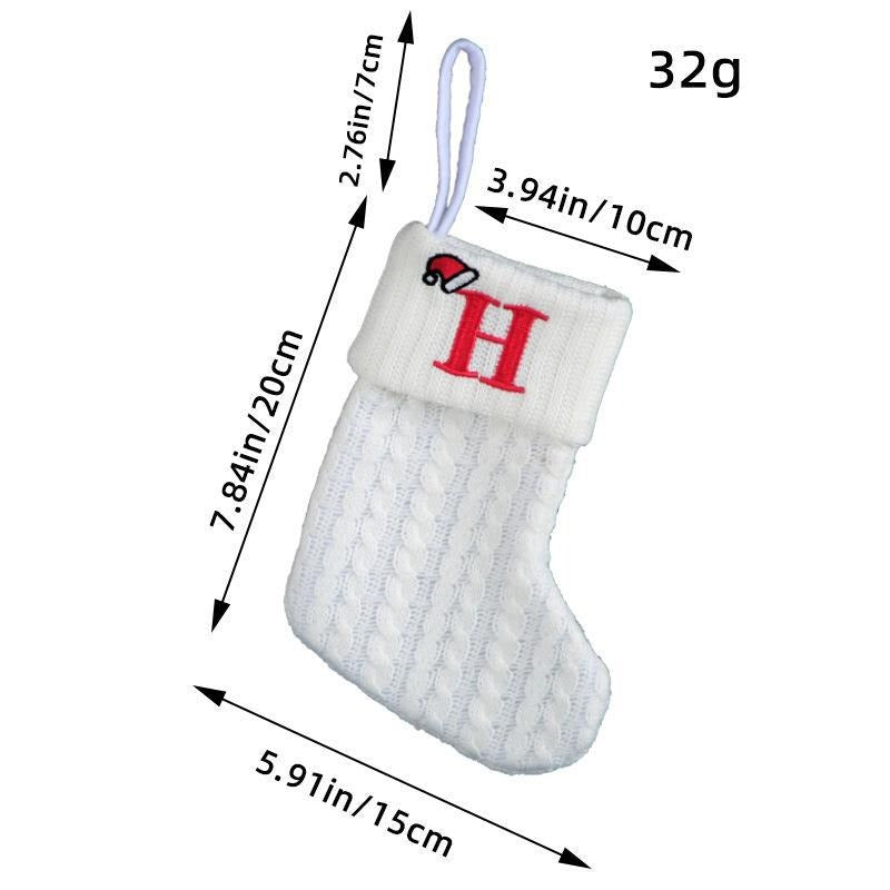 Simple letter Christmas socks Christmas socks warm men's and women's trendy socks window decorations