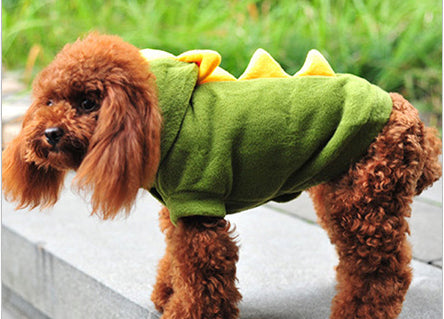 Classic Pet Halloween Clothes Fashion Dinosaur Shaped Dog Transformation Dress Pet Clothes