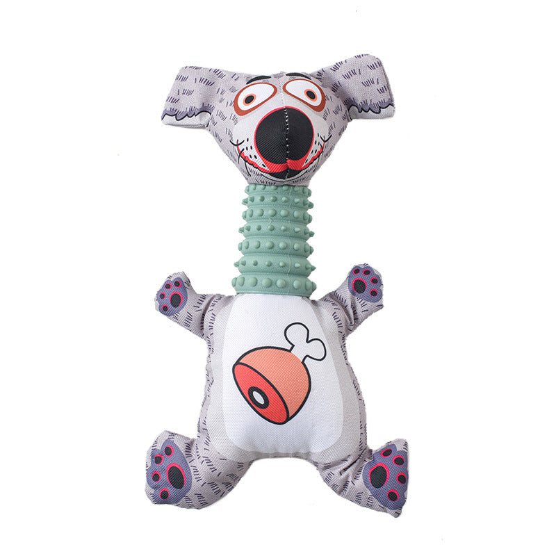 Pet Toy Oxford Cloth Cartoon Dog Molar Toy Cute Animal Shape Sounding Toy Pet Supplies