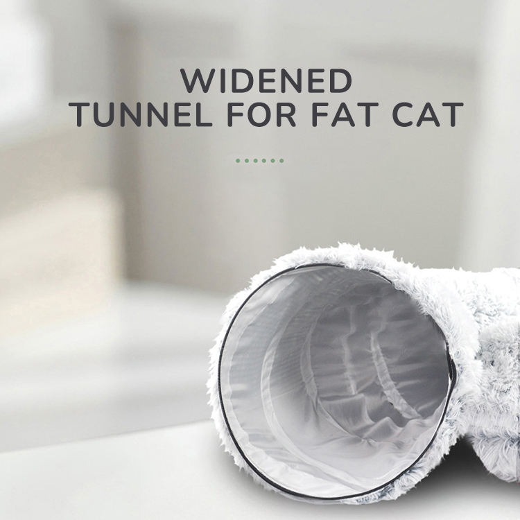 Winter Cat Tunnel Bed | Plush Cat Bed | Pet Maze