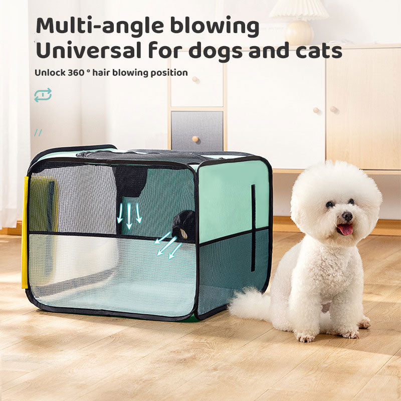 Cats And Dogs Bathing Home Blow Dry Hair Cage Pet Warm Drying Box Splash-Proof Hair Dryer Drying Bag