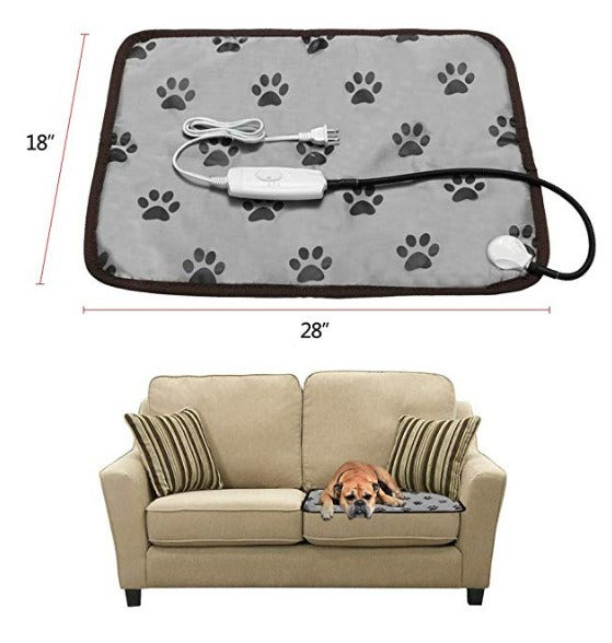 Pet Electric Blanket Waterproof, Anti Seize and Wear Resistant Adjustable Temperature Thermostatic Dog Pad 110V