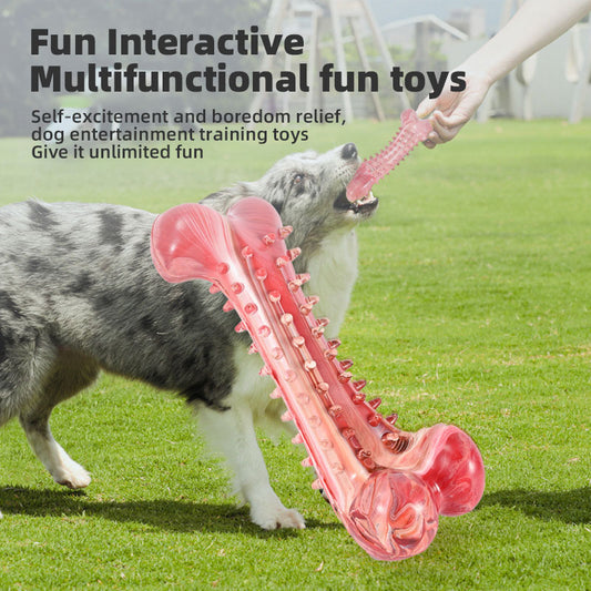 Natural Rubber Dog Teething Stick Bite Resistant Pet Trainer Pet Educational Toys Teething Stick