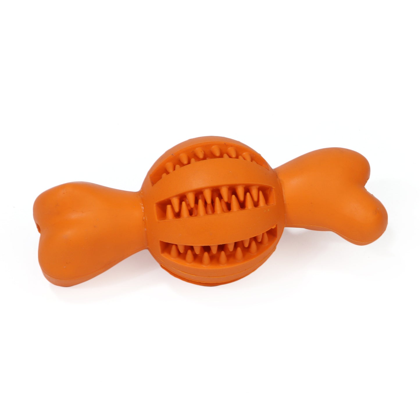 New Pet Dog Toy Leakage Ball Dog Cat Toy Ball Bite Resistant Rubber Bone Tooth Cleaning Toy