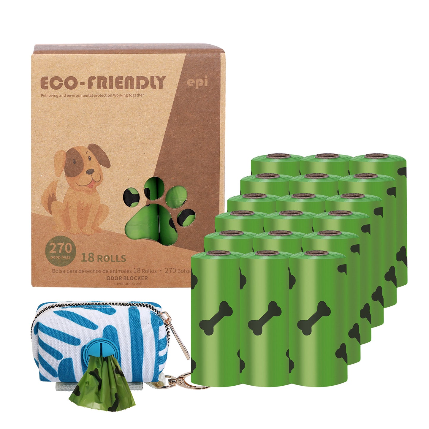 EPI Degradable Poop Bag Dog Goes Out To Pick Up Poop Bag Dispenser Boxed Poop Bag Pet Garbage Bag