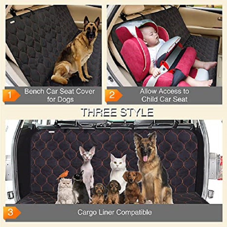 New Pet Car Seat Cushion Pet Supplies Rear Seat Cushion Car Dog Pad Thickened Breathable