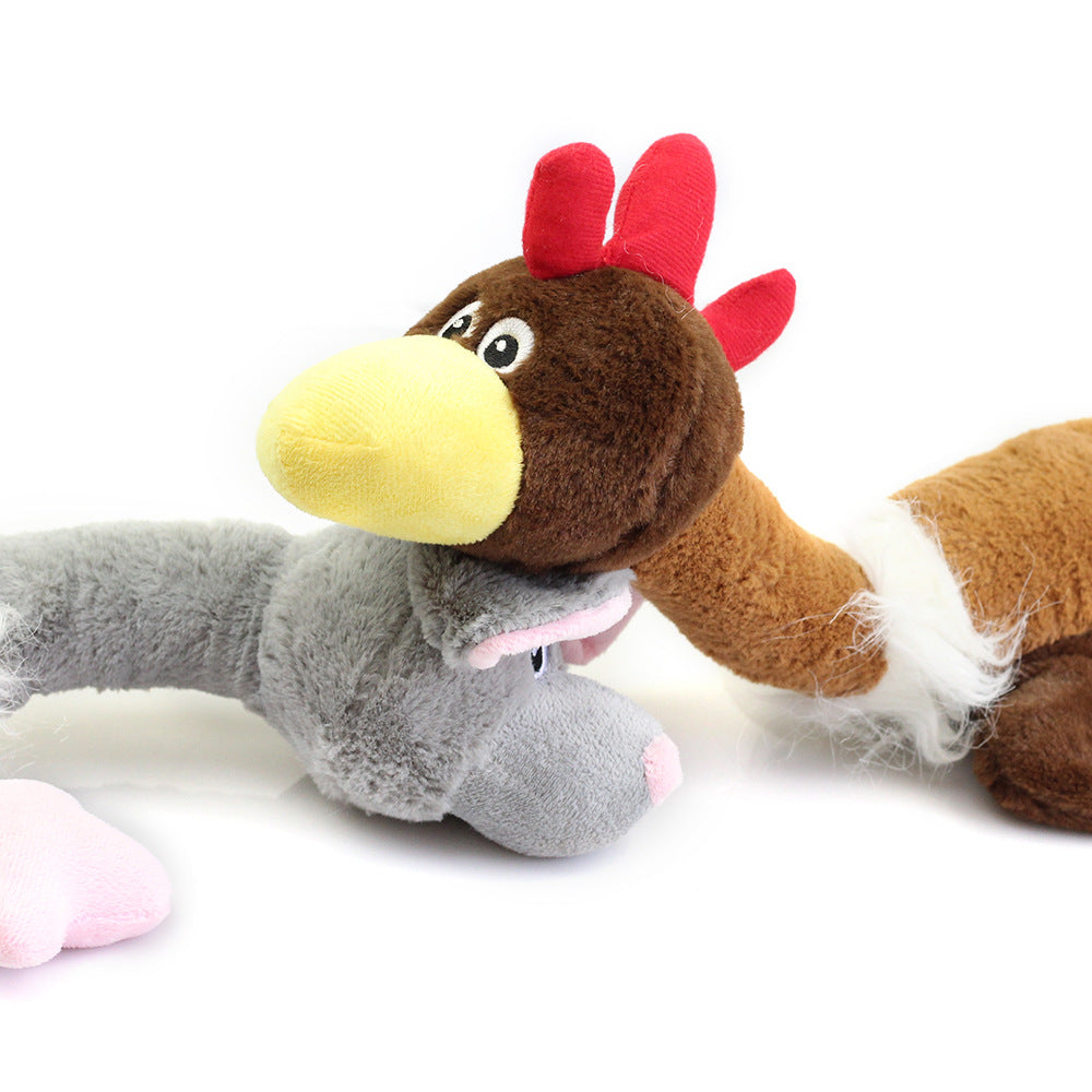 New Pet Toy Plush Sounding Turkey Dog Bite Resistant Toy Simulation Pet Supplies