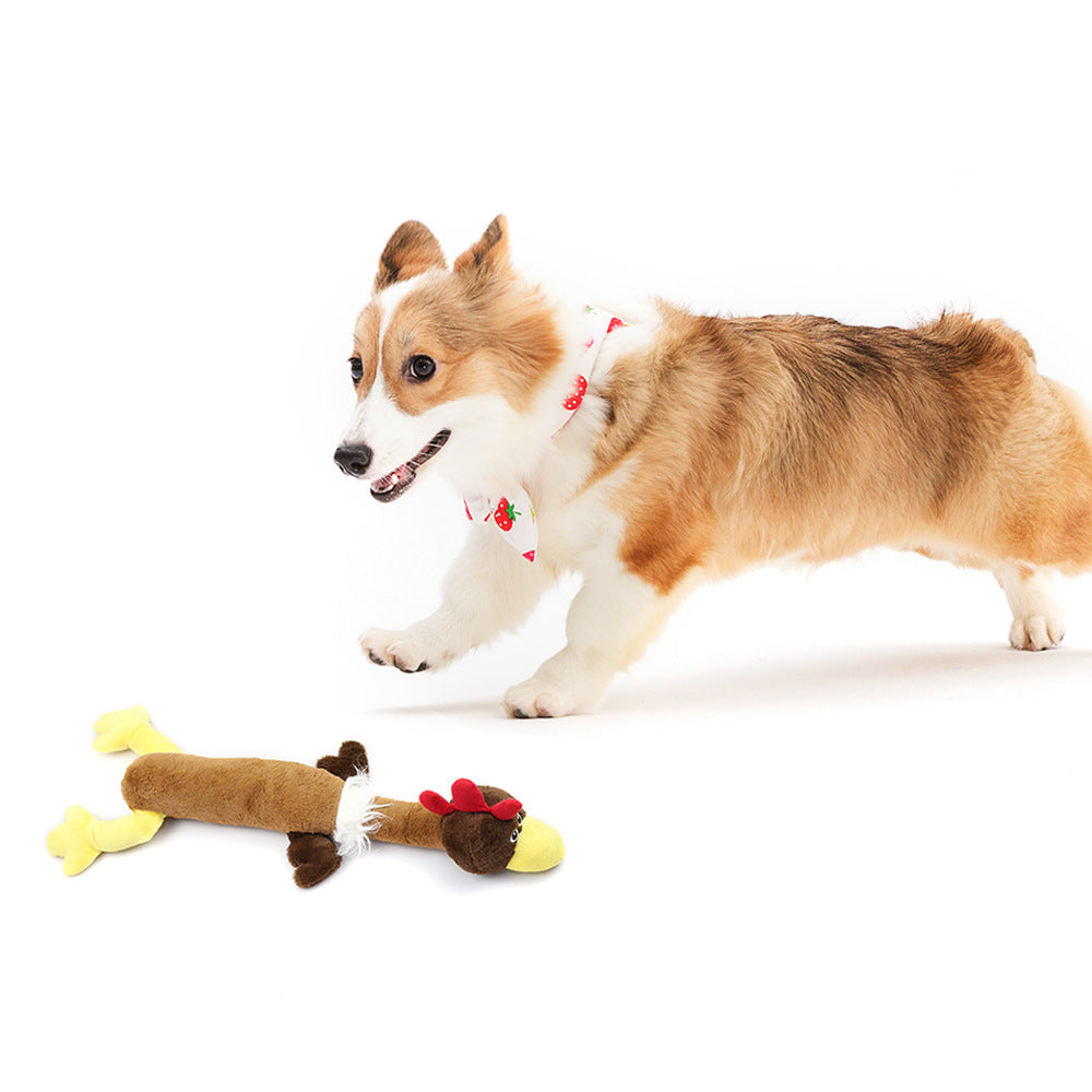 New Pet Toy Plush Sounding Turkey Dog Bite Resistant Toy Simulation Pet Supplies