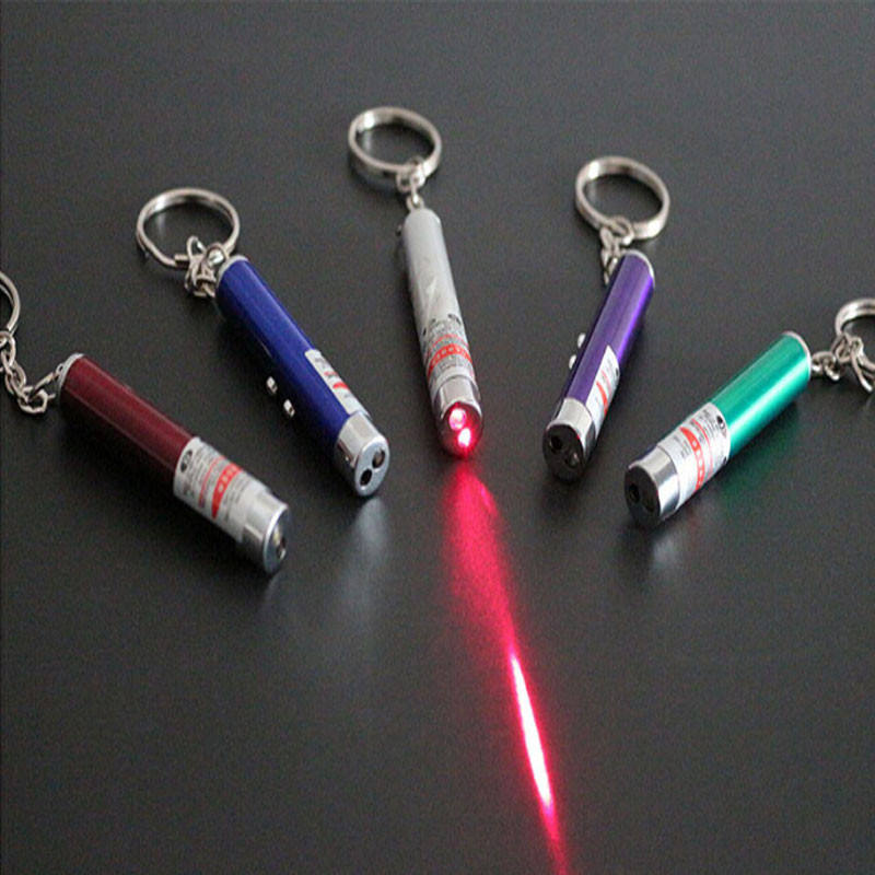 Mini Aluminum Alloy Laser Cat Wand White LED Lighting Infrared Small Flashlight Pet Products Laser Pen