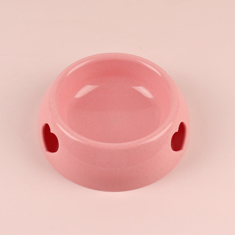 Pet Supplies Dog Bowl Rice Bowl Plastic Love Single Bowl Pet Bowl Cat Food Bowl