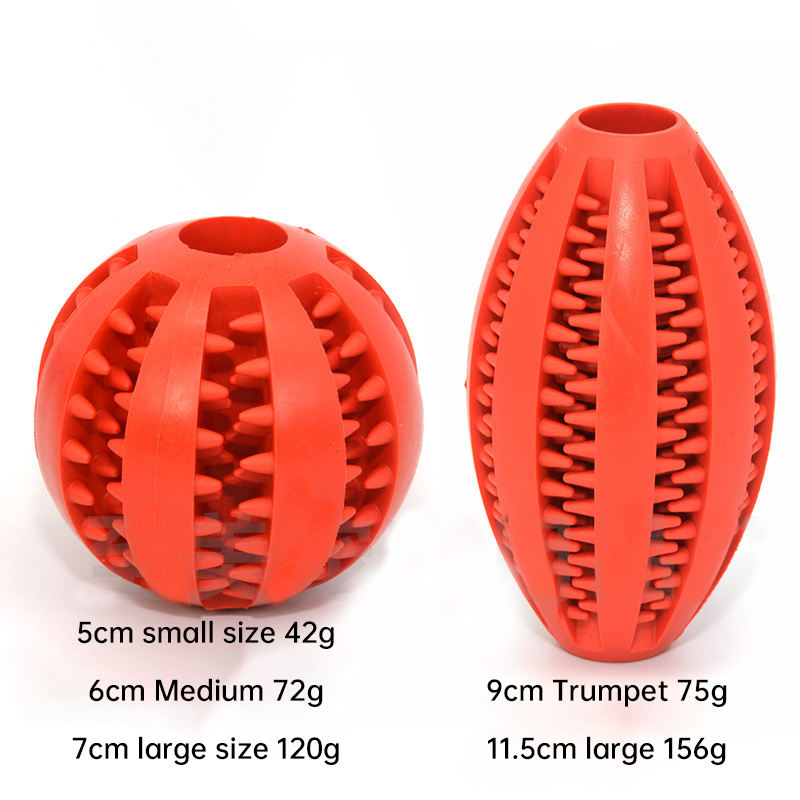 Dog Tooth Grinding Ball Pet Feeding Ball Toy Ball Spill Ball Pet Educational Toy Bite Resistant Tooth Grinding Tooth Cleaning