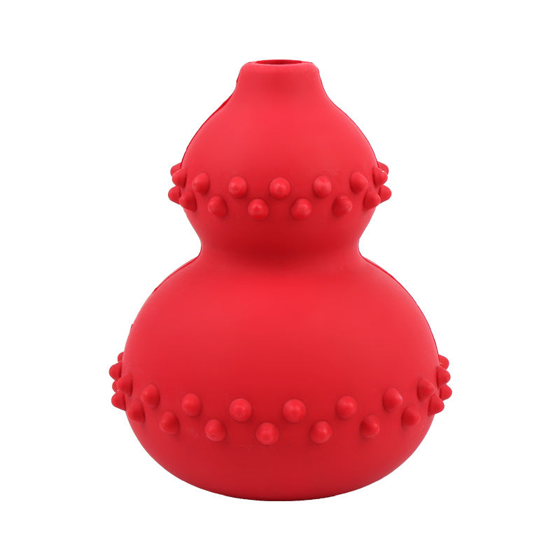 Pet Food Leakage Toy Dog Natural Rubber Educational Toy Choke Proof Gourd Slow Food Dog Toy