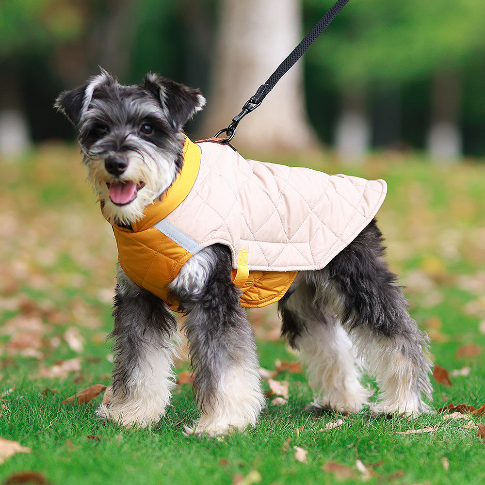 Pet Clothes Autumn And Winter Reflective Warm Pet Cotton Padded Clothes Thickened Dog Clothes Pet Supplies