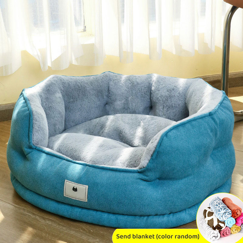 Doghouse Winter Warm Four Seasons Universal Small Dog Teddy Bichon Dog Bed Sofa Netflix Cat Nest Pet Supplies